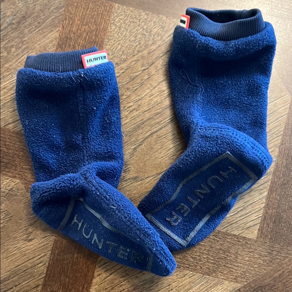 Hunter Kids' Blue Fleece Socks